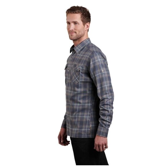 KUHL Dillingr Long Sleeve Flannel Blue Size Medium - Picture 1 of 8